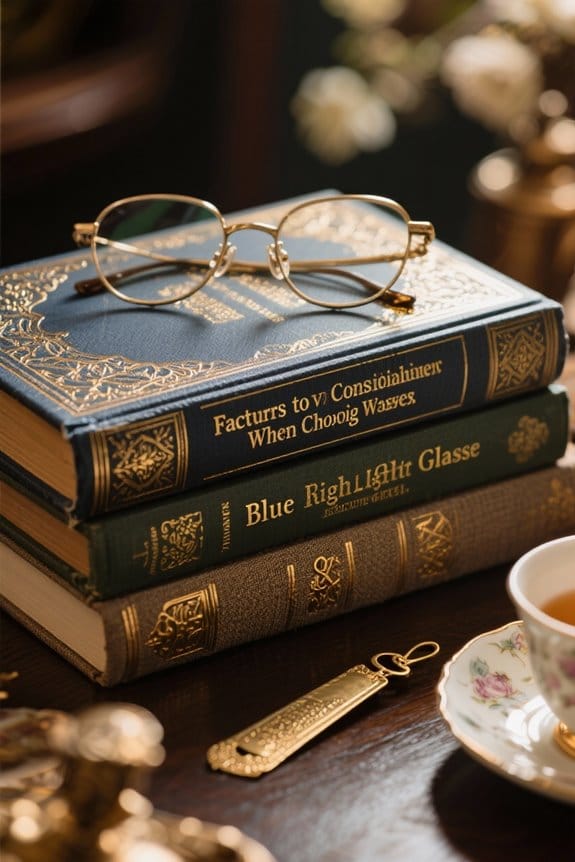 choosing blue light glasses