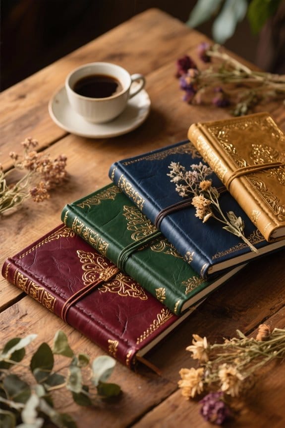 unique handmade journals selection